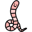 animal, garden, gardening, insect, invertebrate, rain worm, worm svg vector icon