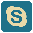 media, skype, social svg vector icon