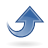 dynamic,blue,blue up,up,ascend,rise,ascending,upload,increase icon
