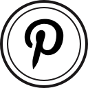 media, online, pinterest, social svg vector icon