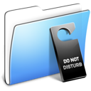 aqua,smooth,folder,do,not,disturb icon