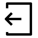 account, door, exit, logout svg vector icon