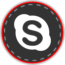 media, online, skype, social svg vector icon