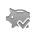piggybank,checkmark icon