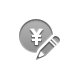 coin,yen,pencil icon