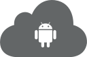android, cloud, code, mobile svg vector icon