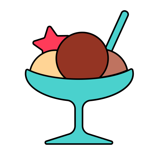 Bur Icecream svg vector icon