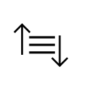 order, orgnize svg vector icon