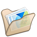 beige, folder, mypictures icon