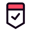 add to, favorite, official, verify svg vector icon