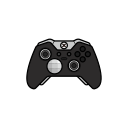 controller, elite, gamer, xbox one svg vector icon