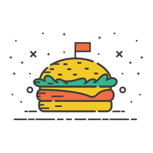 Hamburger svg vector icon