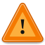 gnome,dialog,warning,alert,exclamation,wrong,error icon