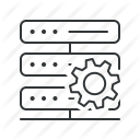 database, hardware, optimization, seo, server, settings, settings tools icon