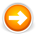 arrow, forward, lanjut, next, orange, right icon