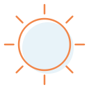 daylight, sunny, sunshine svg vector icon