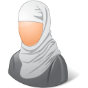 female, muslim icon