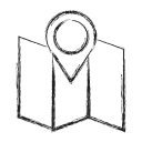 camping, map svg vector icon