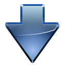down,blue,descend,download,fall,decrease,descending icon