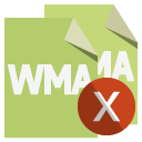 file,format,wma,cross icon