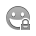 smiley,grin,lock icon