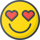 emoji, emote, emot, emot, in, love svg vector icon