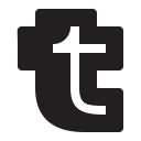 social, tumblr svg vector icon