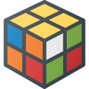 cube, geek, magic, rubics, toy svg vector icon