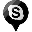 media, skype, social svg vector icon