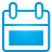 basic, blue, calendar icon
