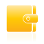 wallet, yellow icon
