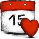 date,favourite icon