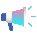 advertising, announcement, business, commercial, marketing, megaphone, promotion svg vector icon