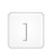 bracket, close, key, square icon