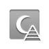 red,crescent,pyramid icon