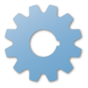 gear,blue icon
