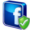 check, facebook icon
