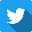 blue, media, shadow, social, square, tweet, twitter svg vector icon