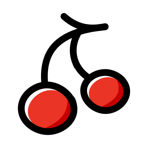 Cherry svg vector icon