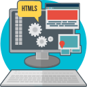 code, computer, creative, html, process, technology, web development svg vector icon
