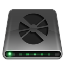 cd, dark, disc, disk, drive icon
