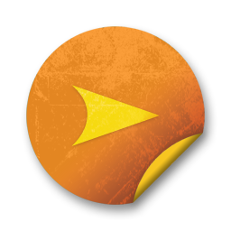 orange,grunge,sticker,badge icon