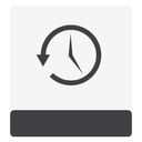 hdd, timemachine, white icon
