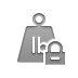 weight,pound,lock icon