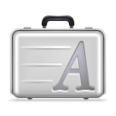 font,suitcase icon
