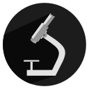 microscope, zoom svg vector icon
