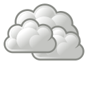 overcast, weather svg vector icon