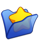 blue, favourite, folder icon