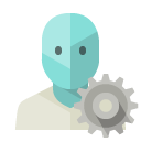 user,gear icon