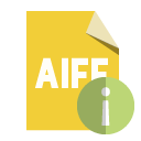 file,format,aiff,info icon